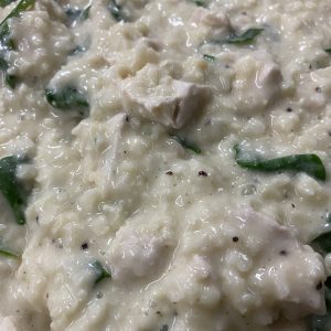CHICKEN AND SPINACH RISOTTO