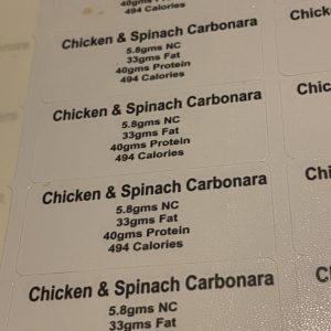 CHICKEN AND SPINACH CARBONARA