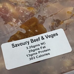 SAVOURY BEEF AND VEGES