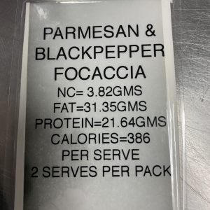 PARMESAN & BLACK PEPPER FOCACCIA