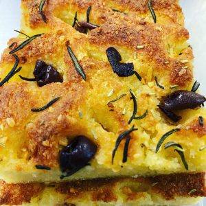 ROSEMARY, GARLIC AND OLIVE FOCACCIA