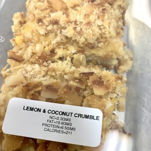 LEMON AND COCONUT CRUMBLE