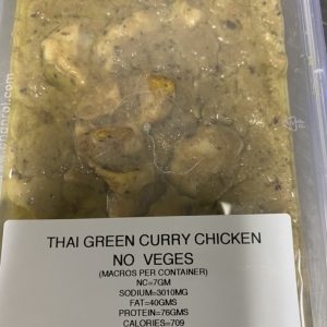 THAI GREEN CURRY CHICKEN ( MEAT ONLY)